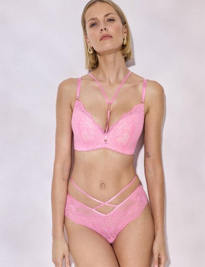 Бескаркасный бюстгальтер двойной пуш-ап Alles FRENCH KISS Super P-UP, Цвет: розовый, Размеры: 60D, изображение 6