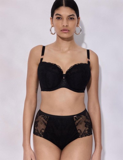 Бюстгальтер полупоролон Alles SUBLIME PU black, Цвет: черный, Размеры: 100E, изображение 6