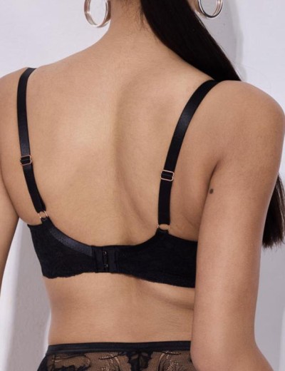 Бюстгальтер полупоролон Alles SUBLIME PU black, Цвет: черный, Размеры: 100E, изображение 2