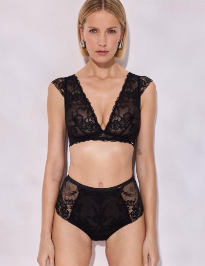 Высокие стринги Alles SUBLIME stringi black, Цвет: черный, Размеры: S, изображение 3