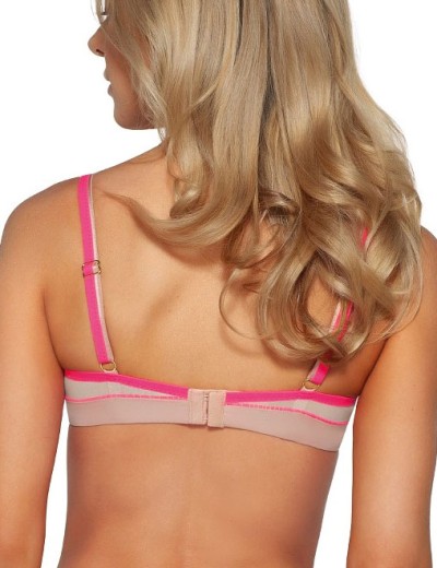 Бюстгальтер пуш-ап Ava TROPEA 2070 PUSH UP Fluo, Цвет: телесный+розовый, Размеры: 70G, изображение 2