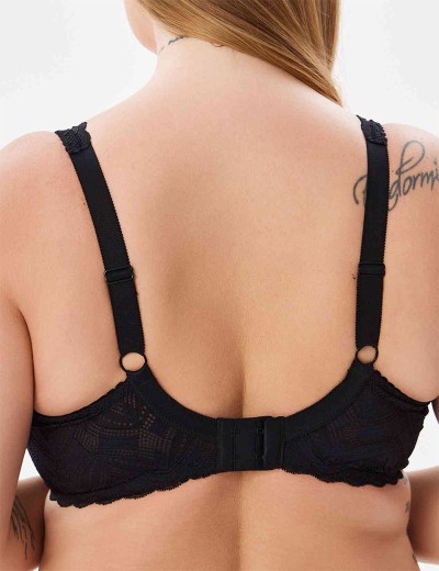 Бюстгальтер с поролоном Elli 3037 черный, Цвет: черный, Размеры: 75B, изображение 2