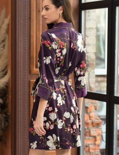 Удлиненная шелковая рубашка Mia-Amore MAGNOLIA 3527, Цвет: бордовый, Размеры: S, изображение 2