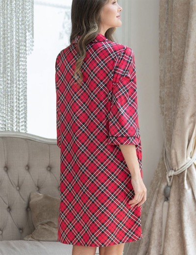 Атласная рубашка на пуговицах Mia-Mella CHESTER 7377, Цвет: красный, Размеры: 2XL, изображение 2