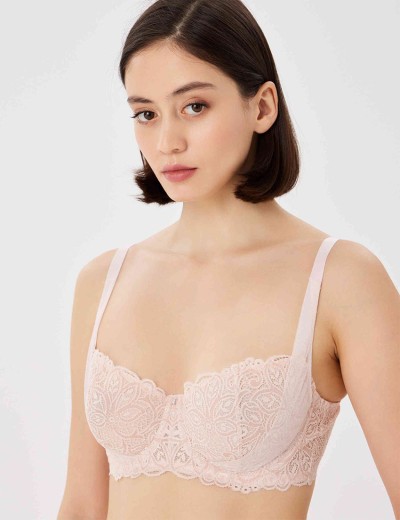 Бюстгальтер мягкий Nikol Djumon 185 14 розовый лепесток, Цвет: розовый лепесток, Размеры: 90B, изображение 4