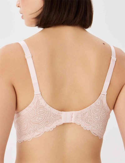 Мягкий кружевной бюстгальтер Nikol Djumon 185 16 розовый лепесток, Цвет: розовый лепесток, Размеры: 75D, изображение 2