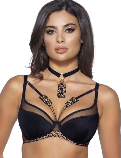 Бюстгальтер пуш-ап Novika ZOELLE N01 PUSH UP черный, Цвет: черный, Размеры: 80C, изображение 3