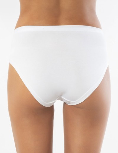 Трусы миди из хлопка и модала Sielei IOSONOIO 5009 bianco, Цвет: bianco (белый), Размеры: S, изображение 4