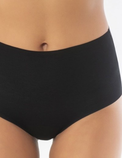 Высокие хлопковые трусы Sielei IOSONOIO 5101 nero, Цвет: nero (черный), Размеры: 2XL, изображение 3