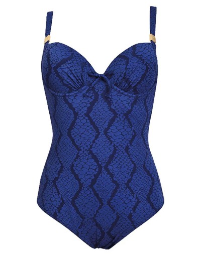 Синий цельный купальник Sielei JQ50 blu, Цвет: blu (синий), Размеры: 75C, изображение 2