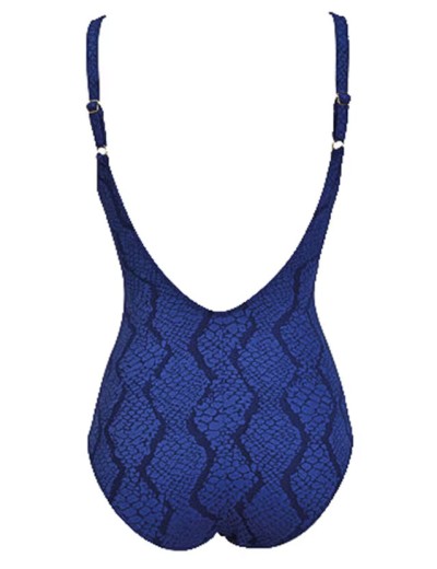 Синий цельный купальник Sielei JQ50 blu, Цвет: blu (синий), Размеры: 75C, изображение 3