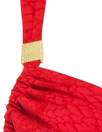 Красный цельный купальник Sielei JQ50 rosso, Цвет: rosso (красный), Размеры: 75D, изображение 4