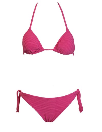 Розовый купальник шторка с бразилианами Sielei SUMMER ME82 fuxia, Цвет: fuxia (фуксия), Размеры: 85B, изображение 2