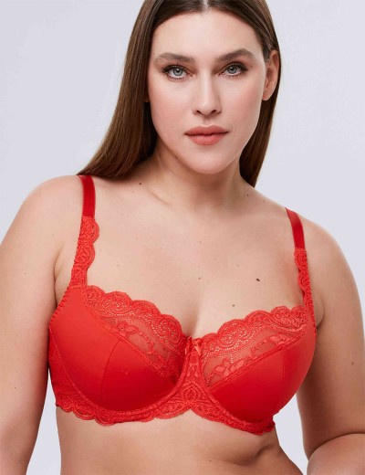 Бюстгальтер полумягкий VOVA SNEJANNA B54023 россо, Цвет: россо, Размеры: 90E, изображение 3