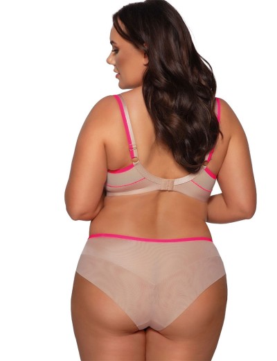 Трусы слипы Ava TROPEA 2072 figi Fluo, Цвет: телесный+розовый, Размеры: S, изображение 4