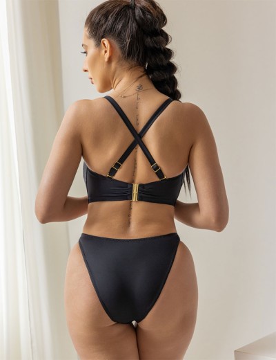 Верх купальника балконет Kris Line PORTOFINO Balkonette MHM черный, Цвет: черный, Размеры: 65J, изображение 6