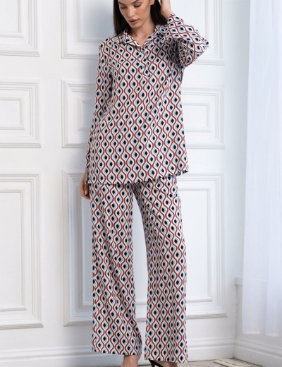 Пестрый костюм из вискозы Mia-Amore BERTA 5306, Цвет: мультиколор, Размеры: S, изображение 5