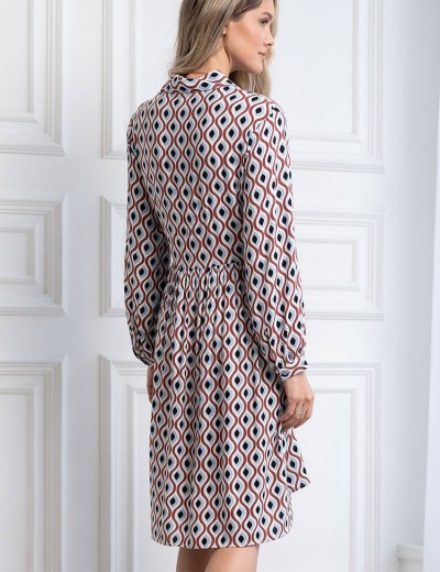 Платье-рубашка с узором Mia-Amore BERTA 5307, Цвет: мультиколор, Размеры: L, изображение 2