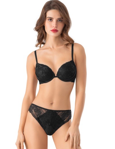 Бюстгальтер пуш-ап с гелем Mioocchi AVRORA 8168 nero, Цвет: nero (черный), Размеры: 90B, изображение 2