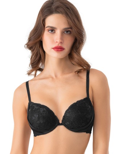 Бюстгальтер пуш-ап с гелем Mioocchi AVRORA 8168 nero, Цвет: nero (черный), Размеры: 90B, изображение 3