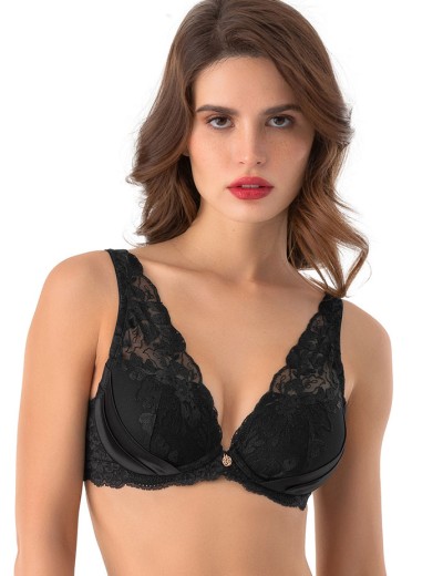 Бралетт с формованной чашкой Mioocchi AVRORA 8171 nero, Цвет: nero (черный), Размеры: 80D, изображение 3