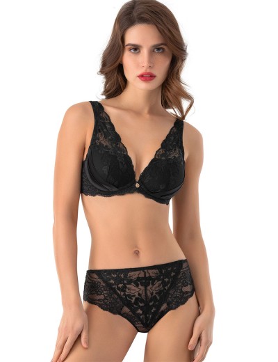 Бралетт с формованной чашкой Mioocchi AVRORA 8171 nero, Цвет: nero (черный), Размеры: 80D, изображение 2