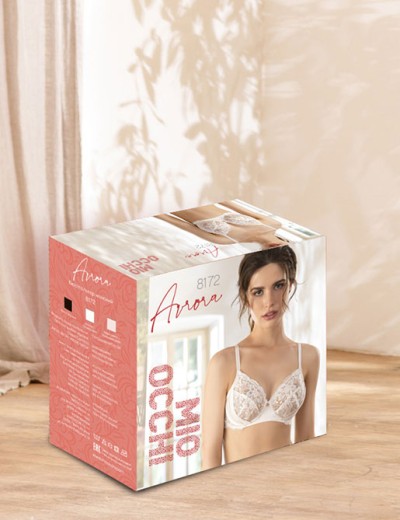 Кружевной бюстгальтер Mioocchi AVRORA 8172 panna, Цвет: panna (сливочный), Размеры: 75B, изображение 8