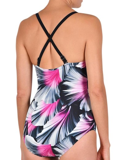 Слитный купальник Naturana 73249 черный, Цвет: черный набивной, Размеры: 75D, изображение 2