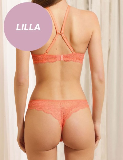 Сиреневый комплект холтер + бразилиана Sielei HERITAGE 75187 lilla, Цвет: lilla (сирень), Размеры: 80B, изображение 2