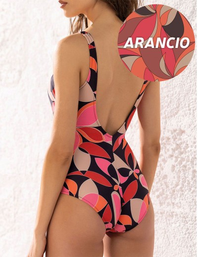 Оранжевый купальник для бассейна Sielei NEW WAVE WW51 arancio, Цвет: arancio (оранжевый), Размеры: 95C, изображение 2 Оранжевый купальник для бассейна Sielei NEW WAVE WW51 arancio, Цвет: arancio (оранжевый), Размеры: 95C, изображение 2