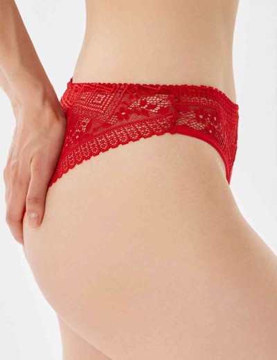 Трусики бразилиана VOVA LALIQUE V12555 красный, Цвет: красный, Размеры: L, изображение 3