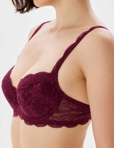 Бюстгальтер пуш-ап VOVA SNEJANNA V54032 малиновое сияние, Цвет: малиновое сияние, Размеры: 80E, изображение 3