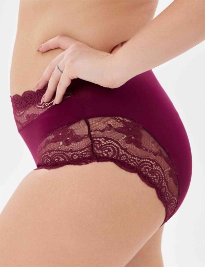 Трусы слипы высокие VOVA SNEJANNA V54046 малиновое сияние, Цвет: малиновое сияние, Размеры: 3XL, изображение 3