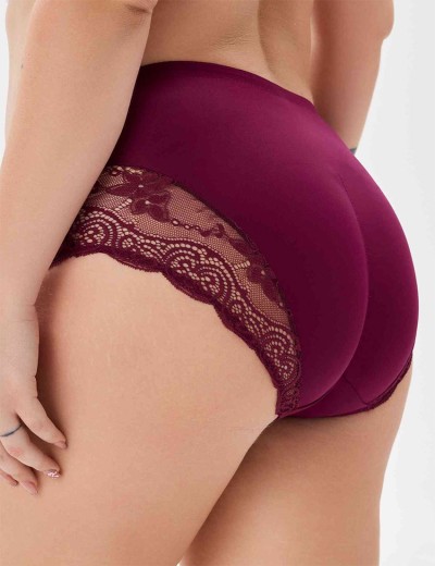 Трусы слипы высокие VOVA SNEJANNA V54046 малиновое сияние, Цвет: малиновое сияние, Размеры: 3XL, изображение 2