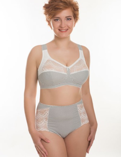 Высокие хлопковые трусы Valmira 2922/G молочная графика, Цвет: молочная графика, Размеры: M, изображение 2