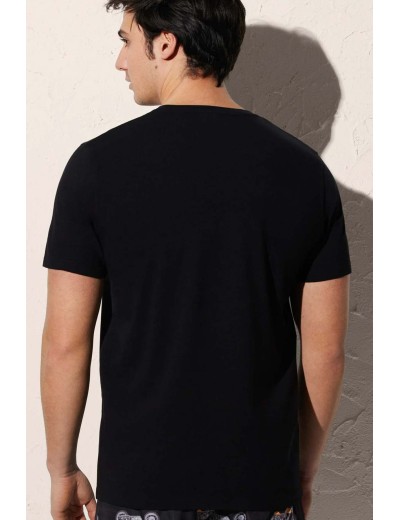 Хлопковая мужская футболка Ysabel Mora 90500 черный, Цвет: черный, Размеры: M, изображение 2