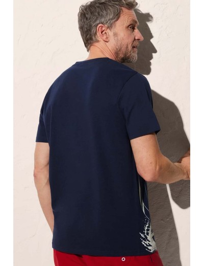 Хлопковая мужская футболка Ysabel Mora 90504 темно-синий, Цвет: темно-синий, Размеры: L, изображение 2