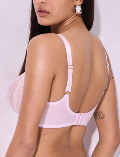 Кружевной бюстгальтер балконет Alles HUSH BLUSH M, Цвет: светло-розовый, Размеры: 75E, изображение 2