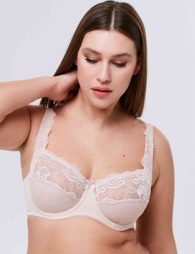 Бюстгальтер мягкий с подкроем Elli 1013 серебристый пион, Цвет: серебристый пион, Размеры: 80D, изображение 5