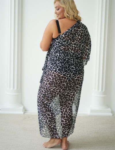 Пляжное парео Kris Line AMY PAREO black/white, Цвет: черный+белый, Размеры: UN, изображение 2