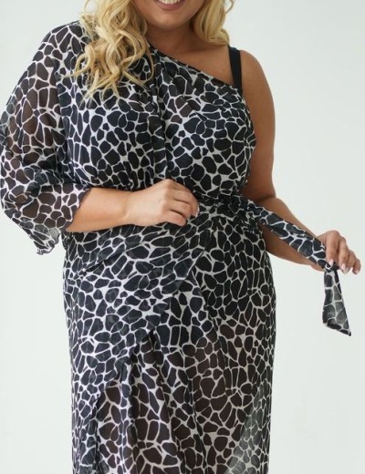 Пляжное парео Kris Line AMY PAREO black/white, Цвет: черный+белый, Размеры: UN, изображение 3