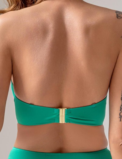 Зеленый купальный лиф Kris Line CALIFORNIA balkonette MHM, Цвет: зеленый, Размеры: 65B, изображение 2