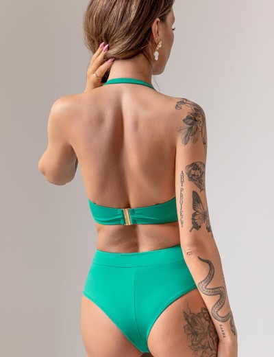 Зеленый купальный лиф Kris Line CALIFORNIA balkonette MHM, Цвет: зеленый, Размеры: 65B, изображение 6