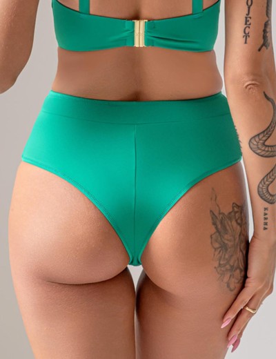 Плавки бразилиана Kris Line CALIFORNIA brasyliana high waist, Цвет: зеленый, Размеры: L, изображение 2