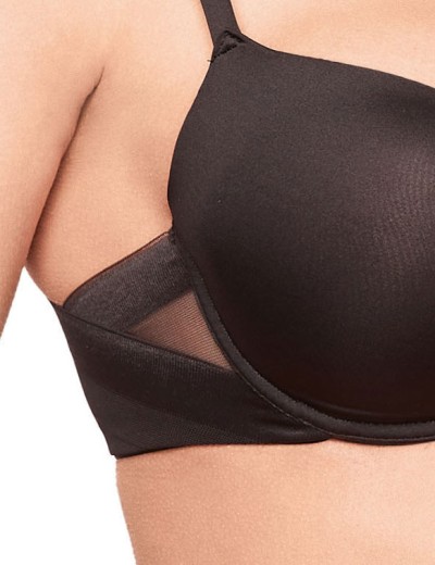 Сверхлегкий бюстгальтер пуш-ап Lormar Soft up EXTRA nero, Цвет: nero (черный), Размеры: 70B, изображение 5