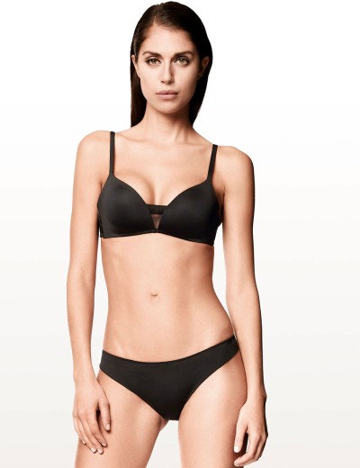 Бюстгальтер триангул планж без косточек Lormar TRIANGOLO EXTRA nero, Цвет: nero (черный), Размеры: 75B, изображение 5