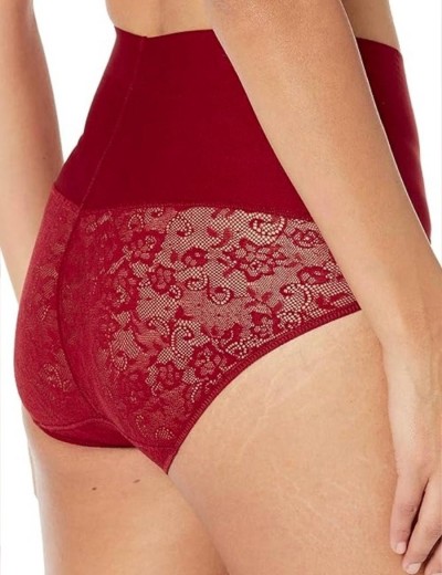 Корректирующие трусы с кружевом Maidenform DM0051 LC винтажный красный, Цвет: винтажный красный, Размеры: S, изображение 2 Корректирующие трусы с кружевом Maidenform DM0051 LC винтажный красный, Цвет: винтажный красный, Размеры: S, изображение 2