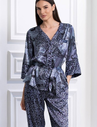 Шелковая пижама Mia-Amore AMAZONKA 8668 дельфин, Цвет: дельфин, Размеры: XL, изображение 3