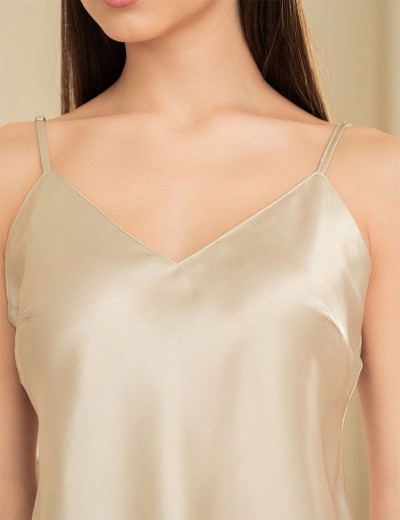 Пижама из натурального шёлка Mia-Amore MARYROSE 4182, Цвет: белое золото, Размеры: M, изображение 4