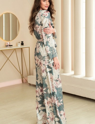 Шелковый комплект двойка Mia-Amore MARYROSE 4186, Цвет: тимьян, Размеры: S, изображение 3